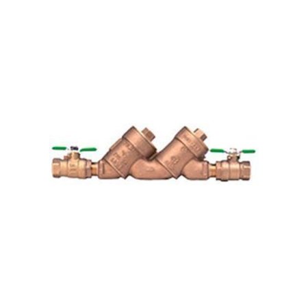 ZURN Zurn 1-950XLT2 1 In. FNPT x FNPT Double Check Valve Assembly - 175 PSI - Lead-Free Cast Bronze 1-950XLT2